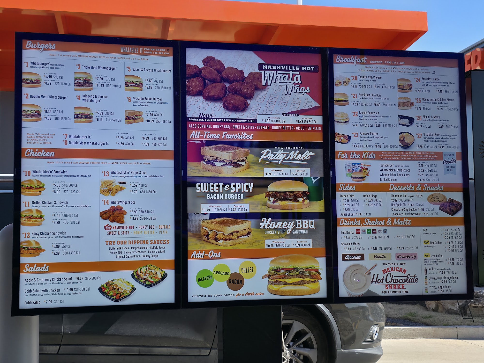 Whataburger Menu