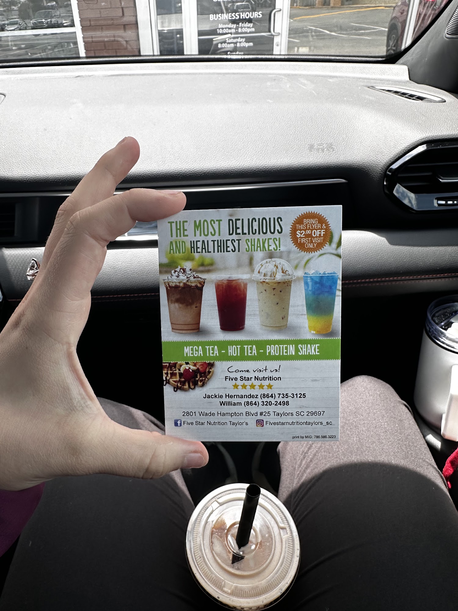 Five Star Nutrition Protein Bar Menu