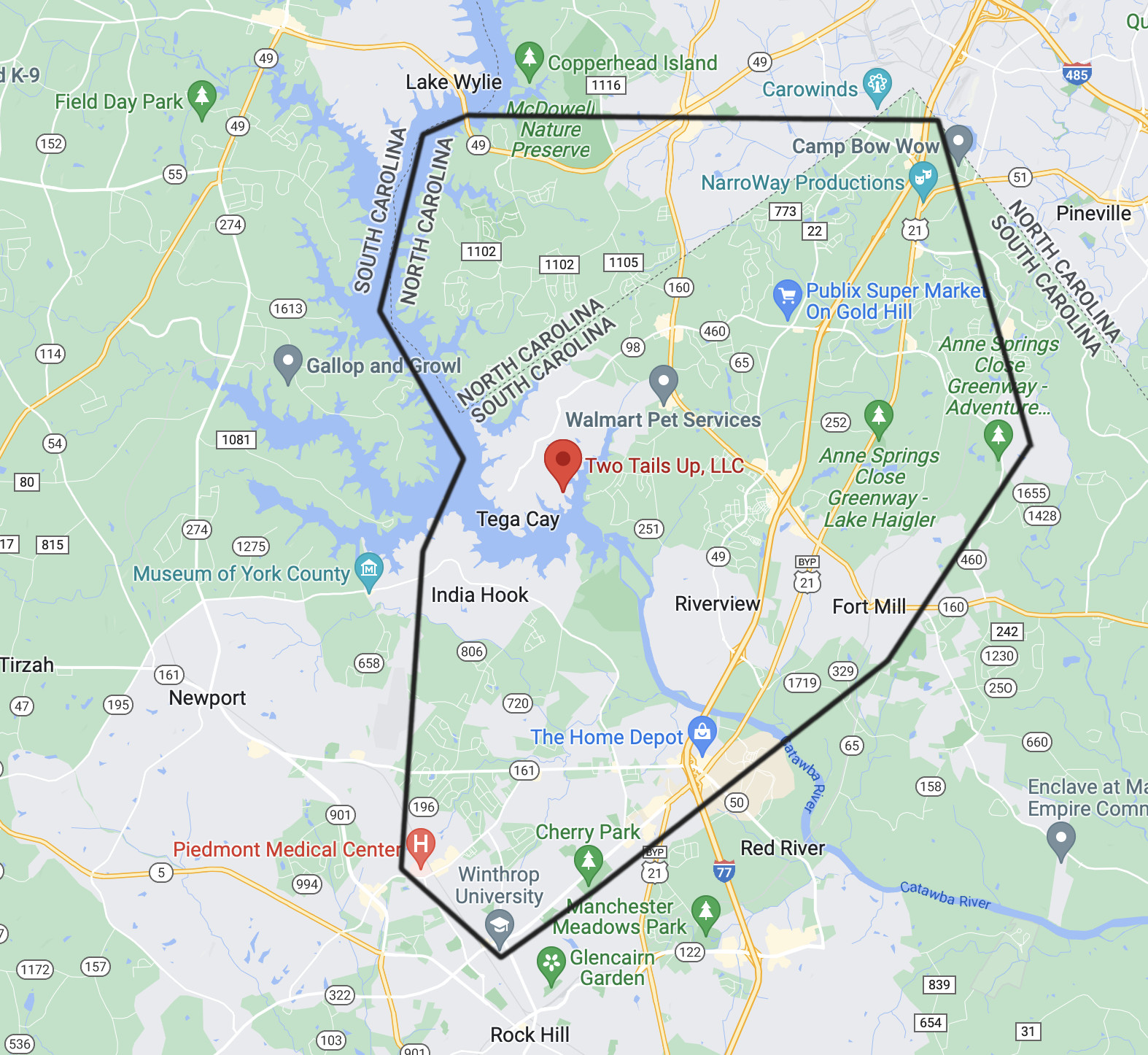 Two Tails Up, LLC Tega Cay