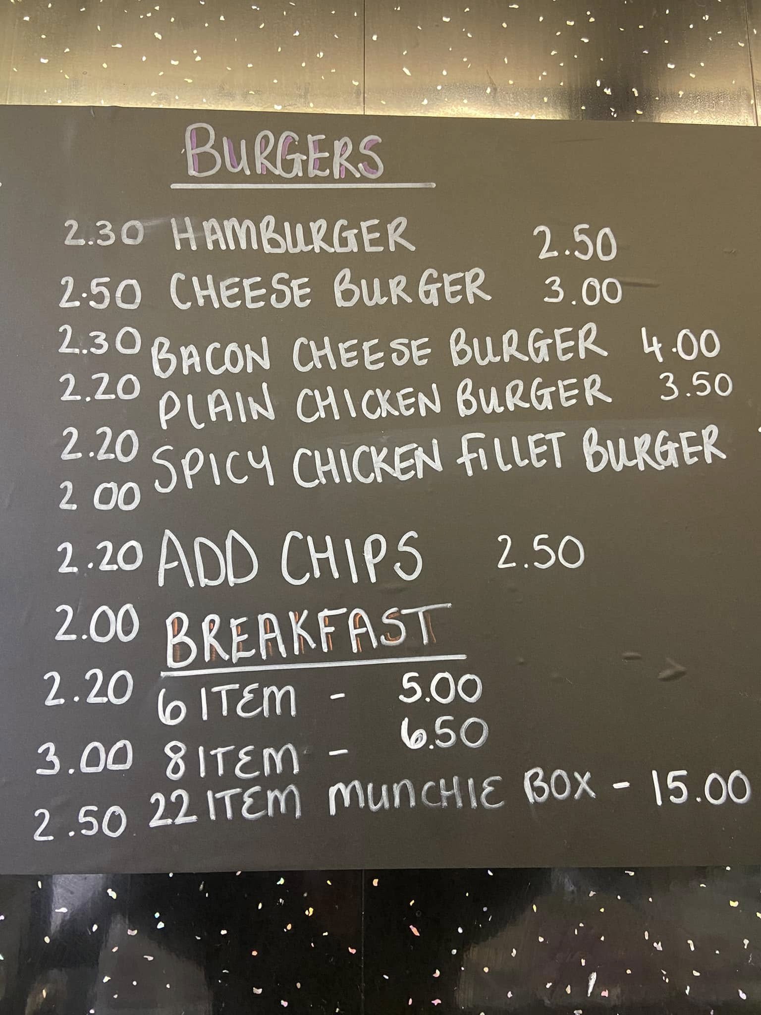 The Pantry Menu