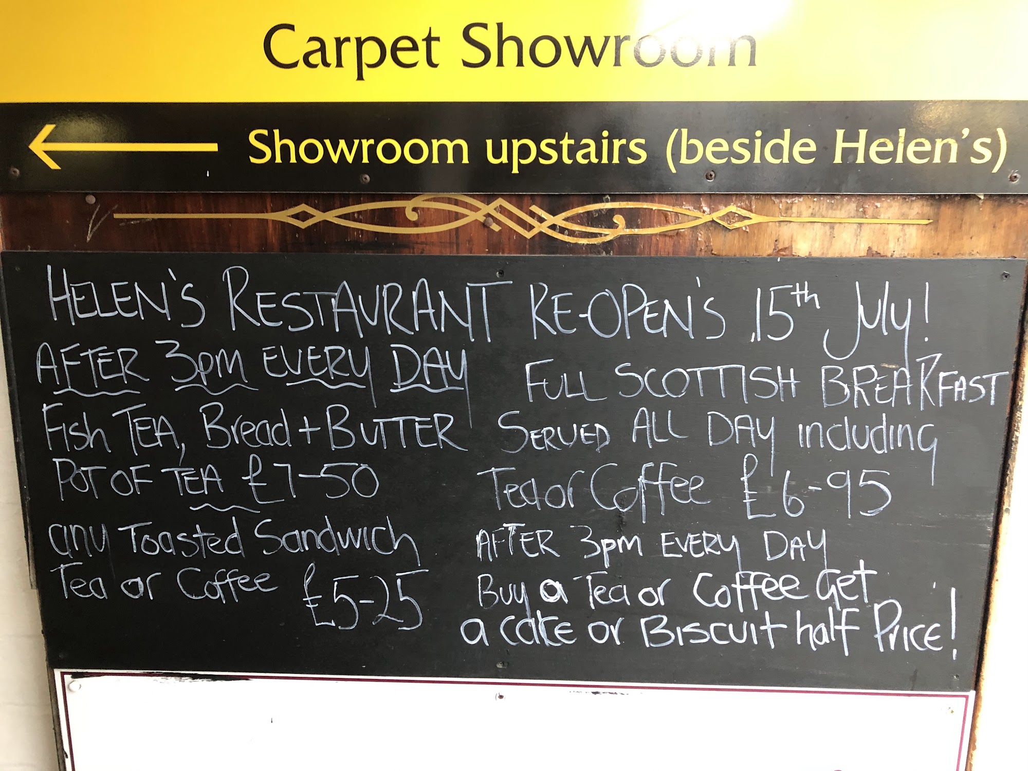 Helen's Restaurant Menu