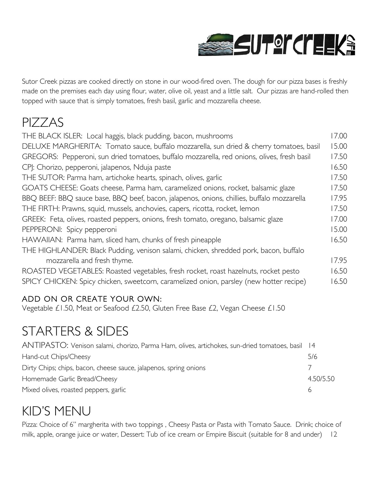 Sutor Creek Cafe