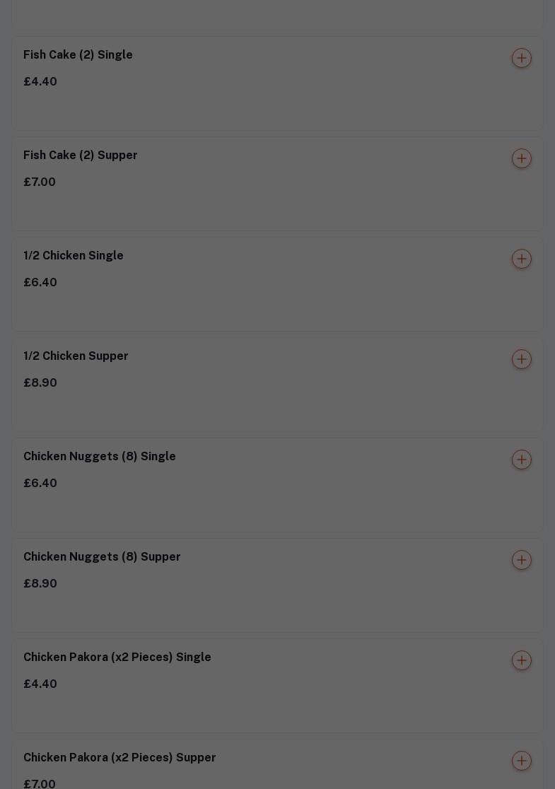 Golden Fish Takeaway Menu