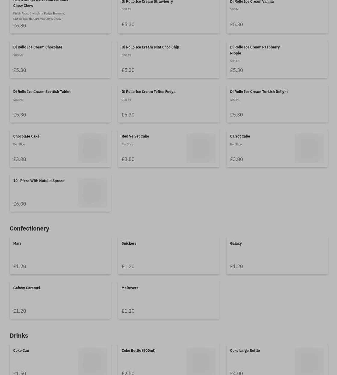 Barracuda Menu