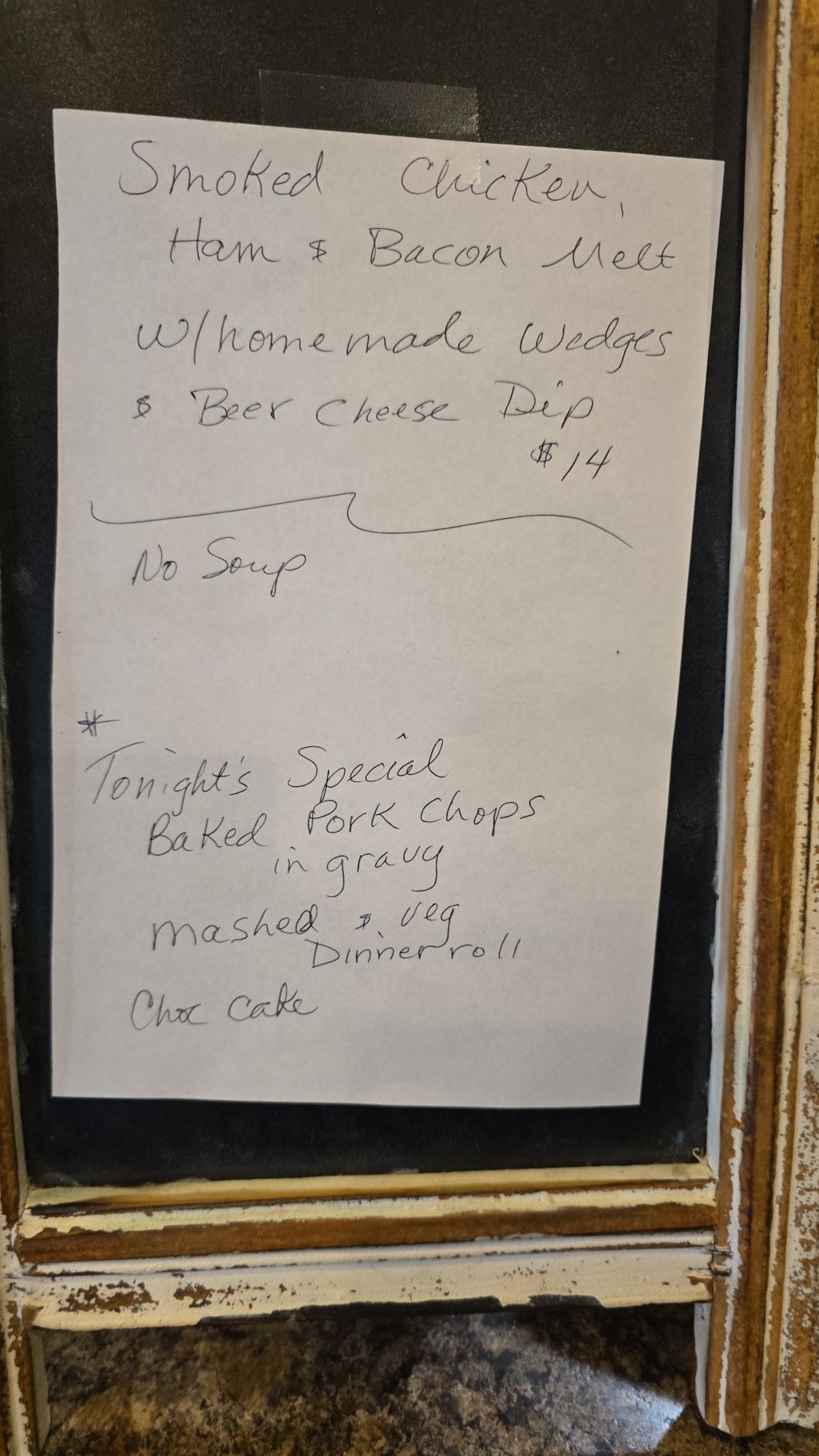 Millie's Menu