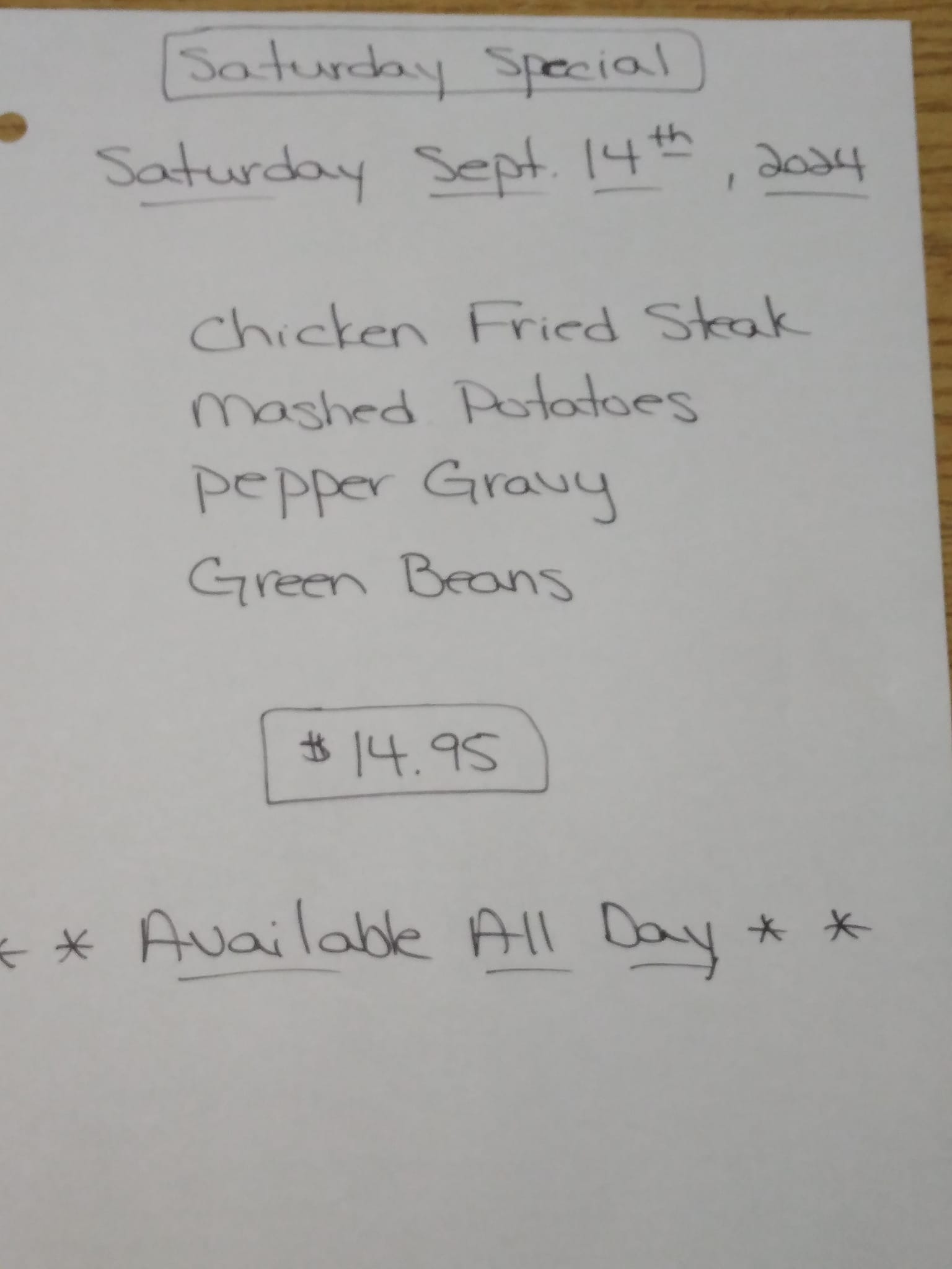 Mortlands Burgers and more Menu