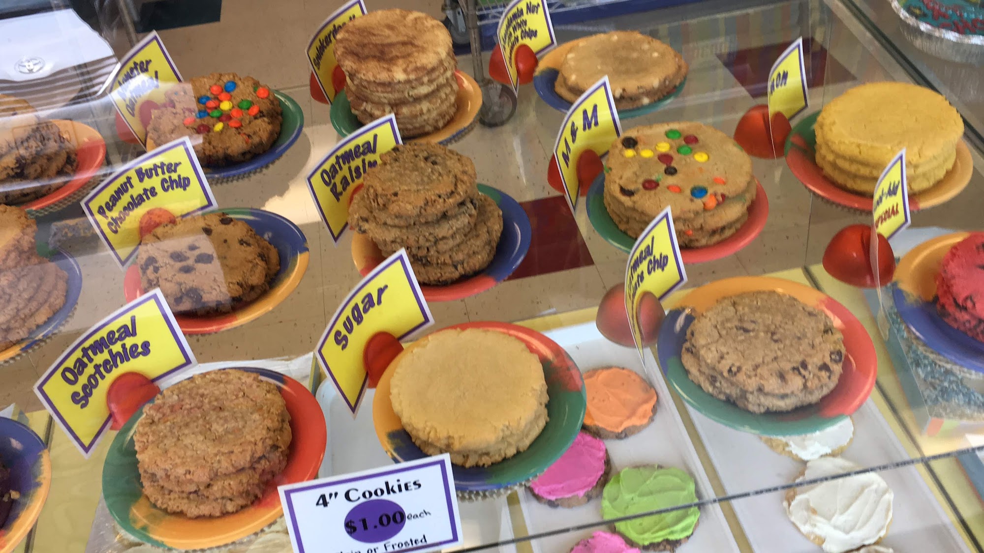 Eileen's Colossal Cookies Menu