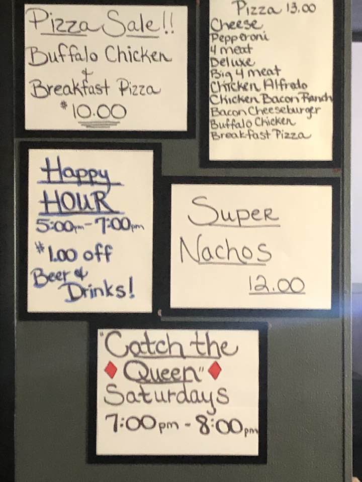 Tumbleweed Bar and Grille Menu