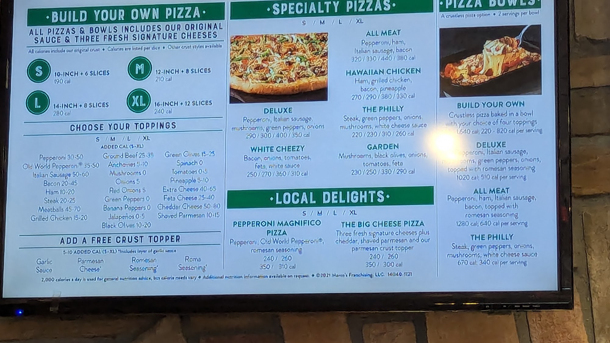 Marco's Pizza Menu