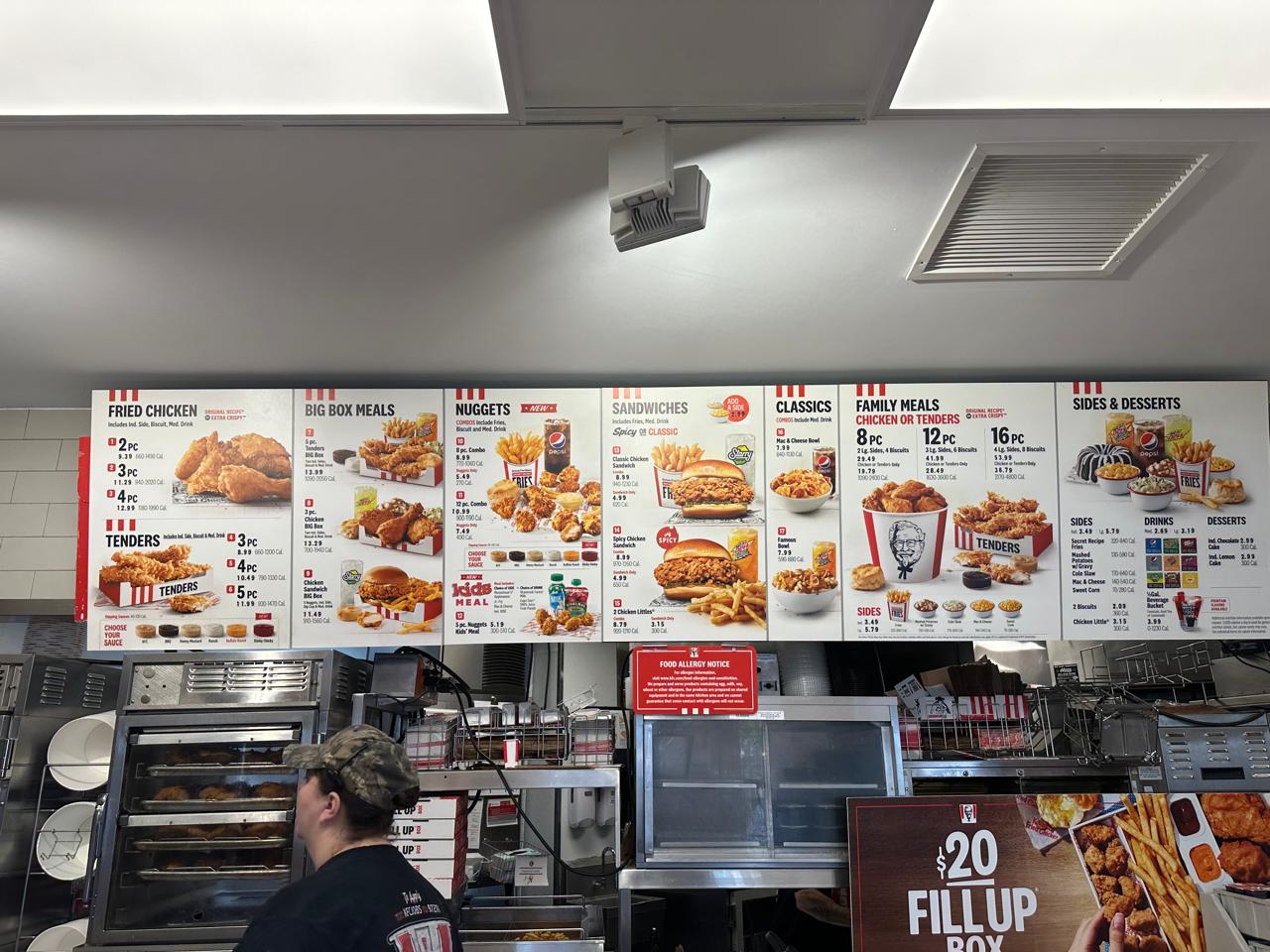 KFC Menu