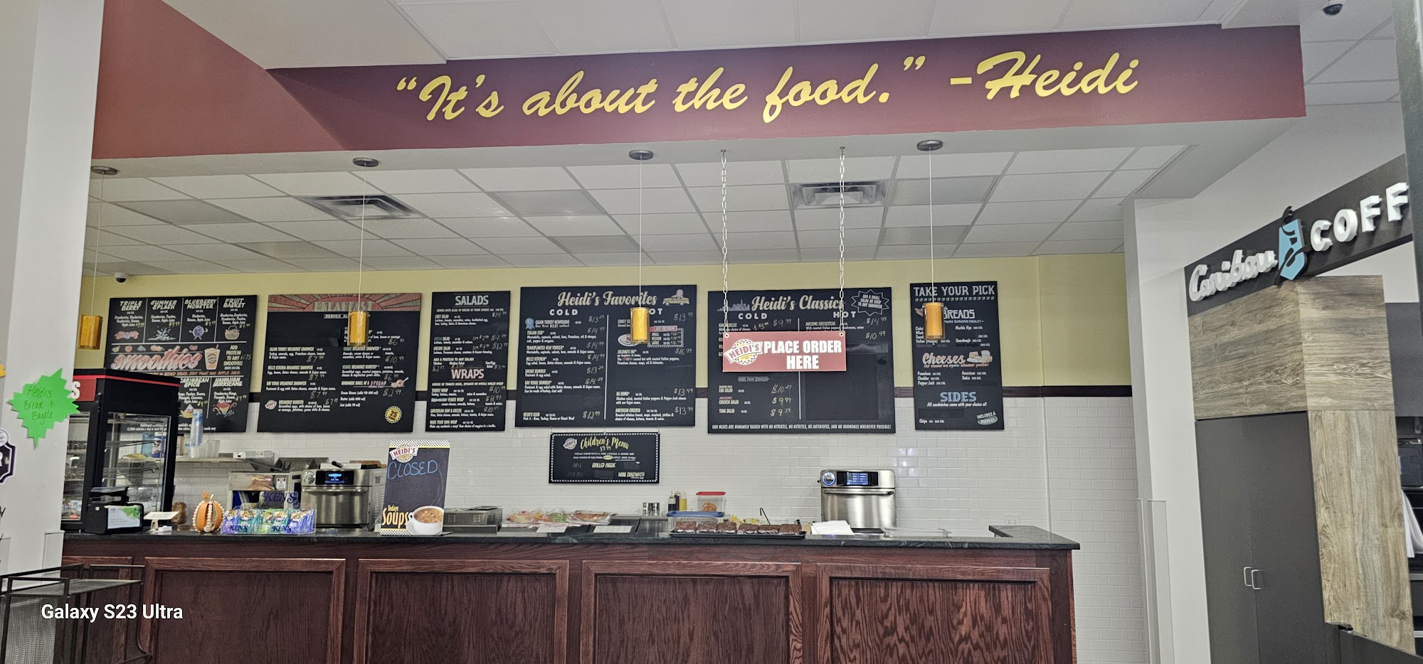 Coffee Cup Fuel Stop Menu