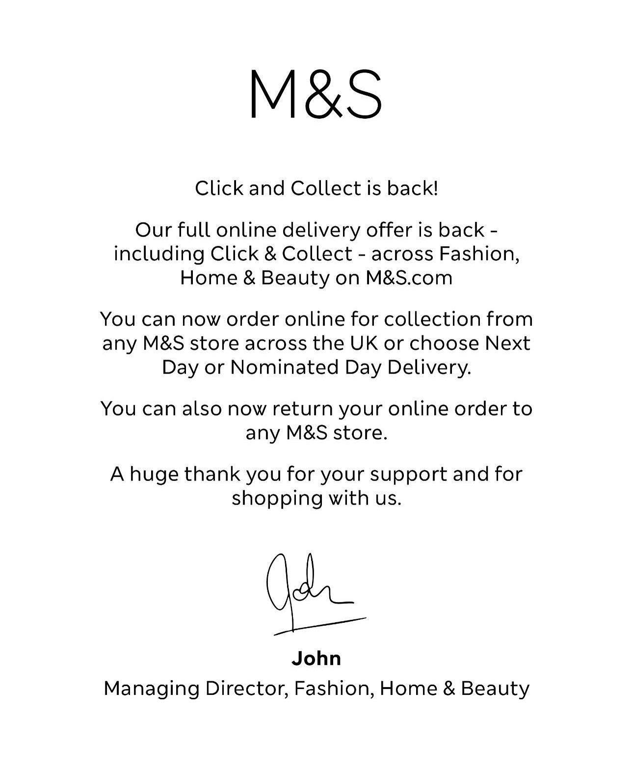 Marks and Spencer