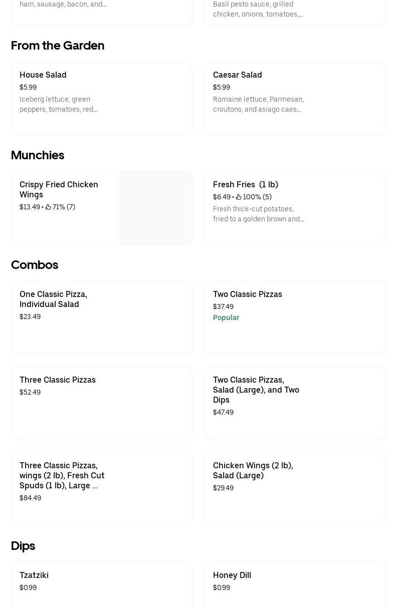 Pd Inspired Pizza Menu