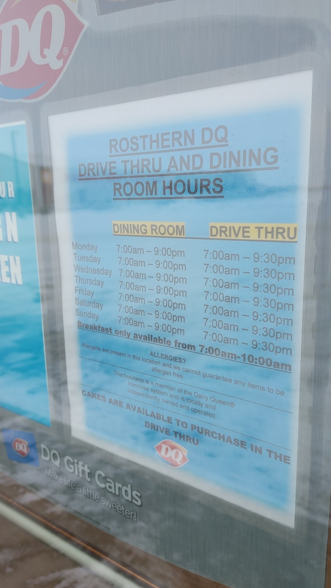 Dairy Queen Grill & Chill Menu