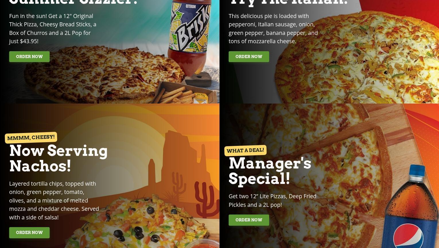 Vern's Pizza - Assiniboine Dr Menu