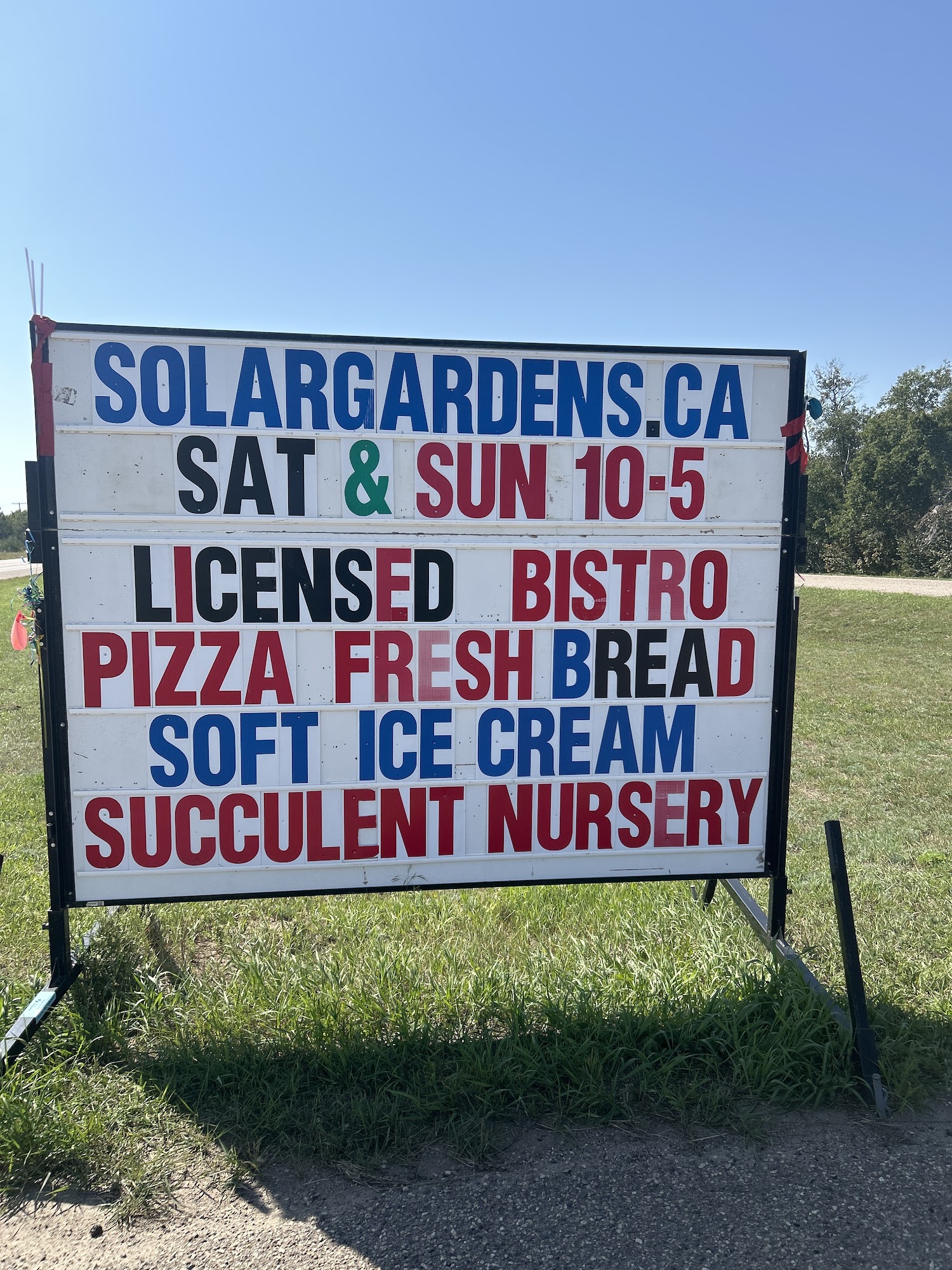 Solar Gardens at Avalon Menu