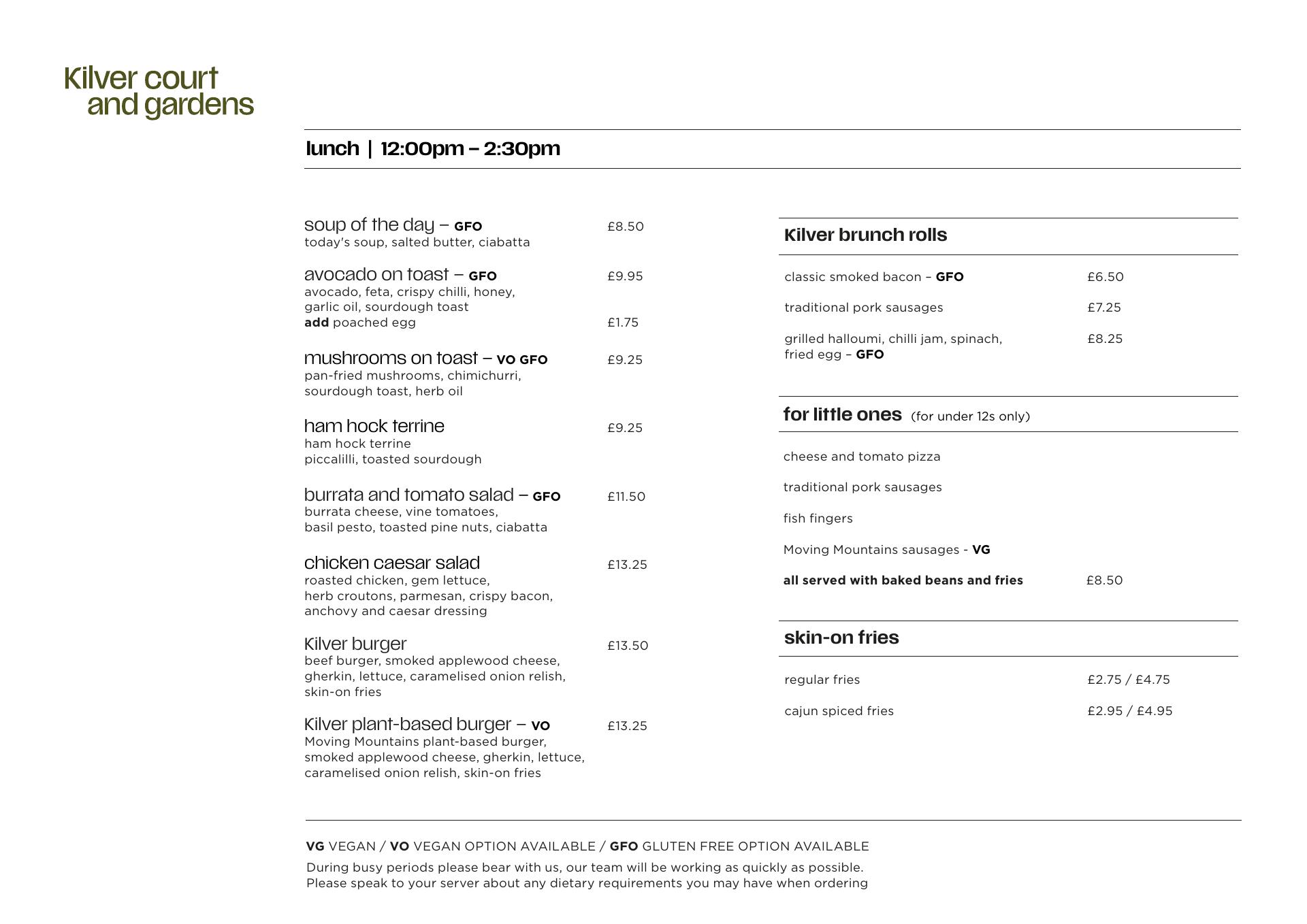 Kilver Court - Gardens and Cafe