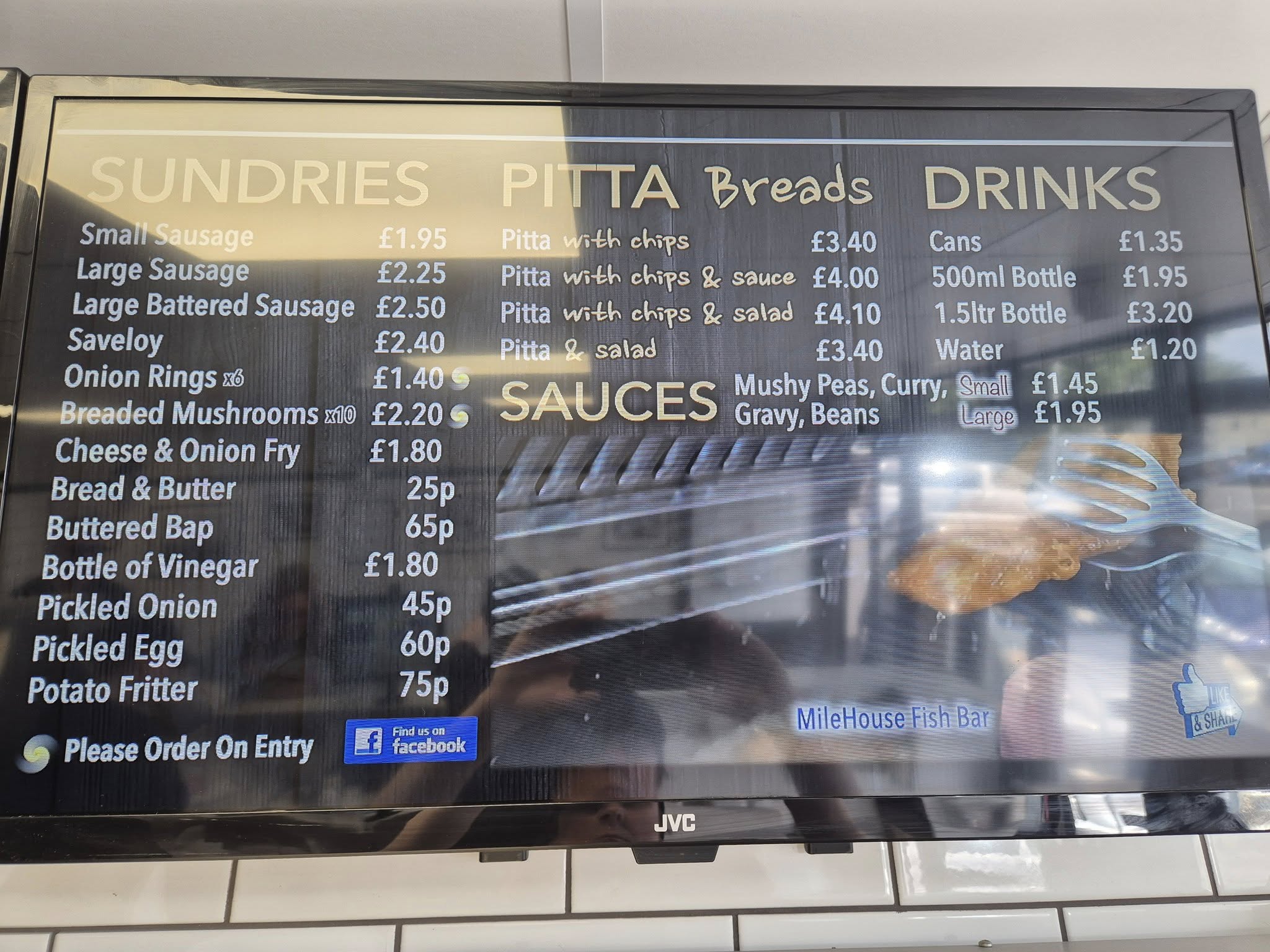 Milehouse Fishbar Menu