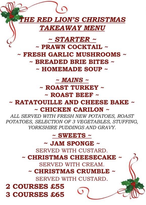 Evan Family Inns Menu