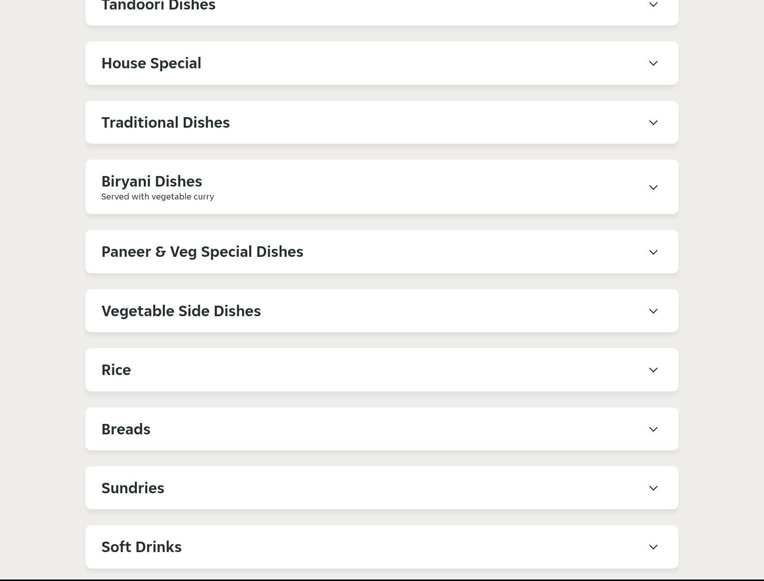 Rajduth Tandoori Indian Restaurant Menu