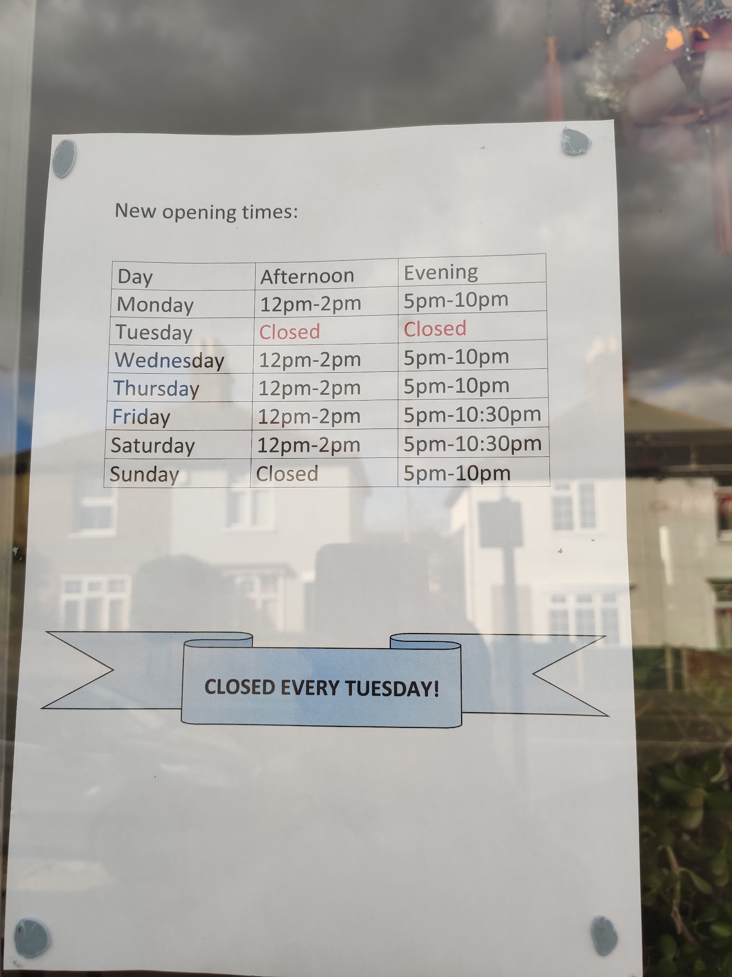 Chop Suey House Menu