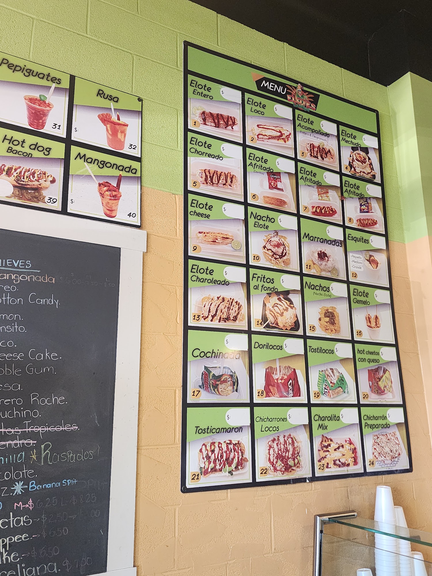 Elotes La Milpa Menu