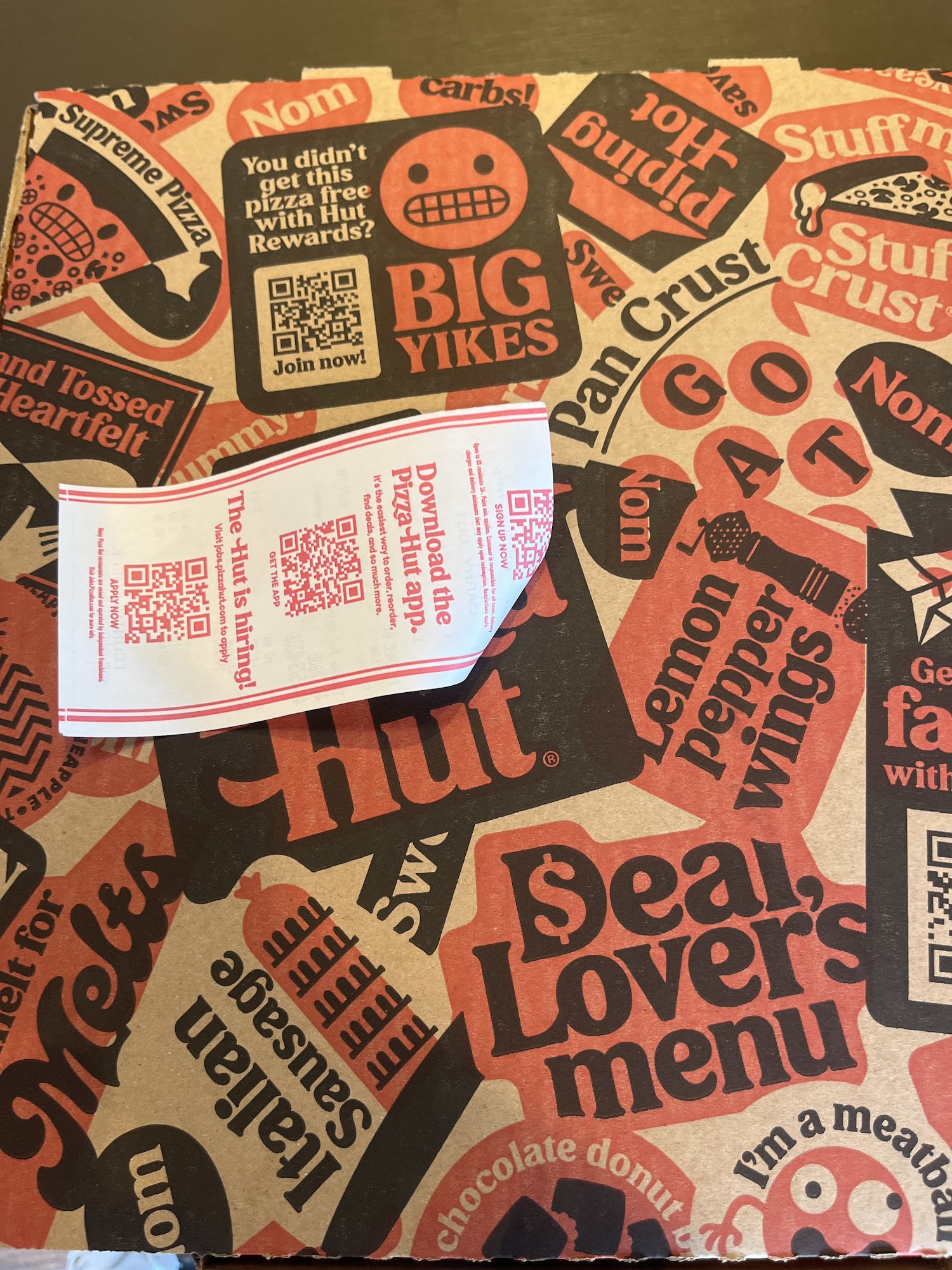 Pizza Hut Menu