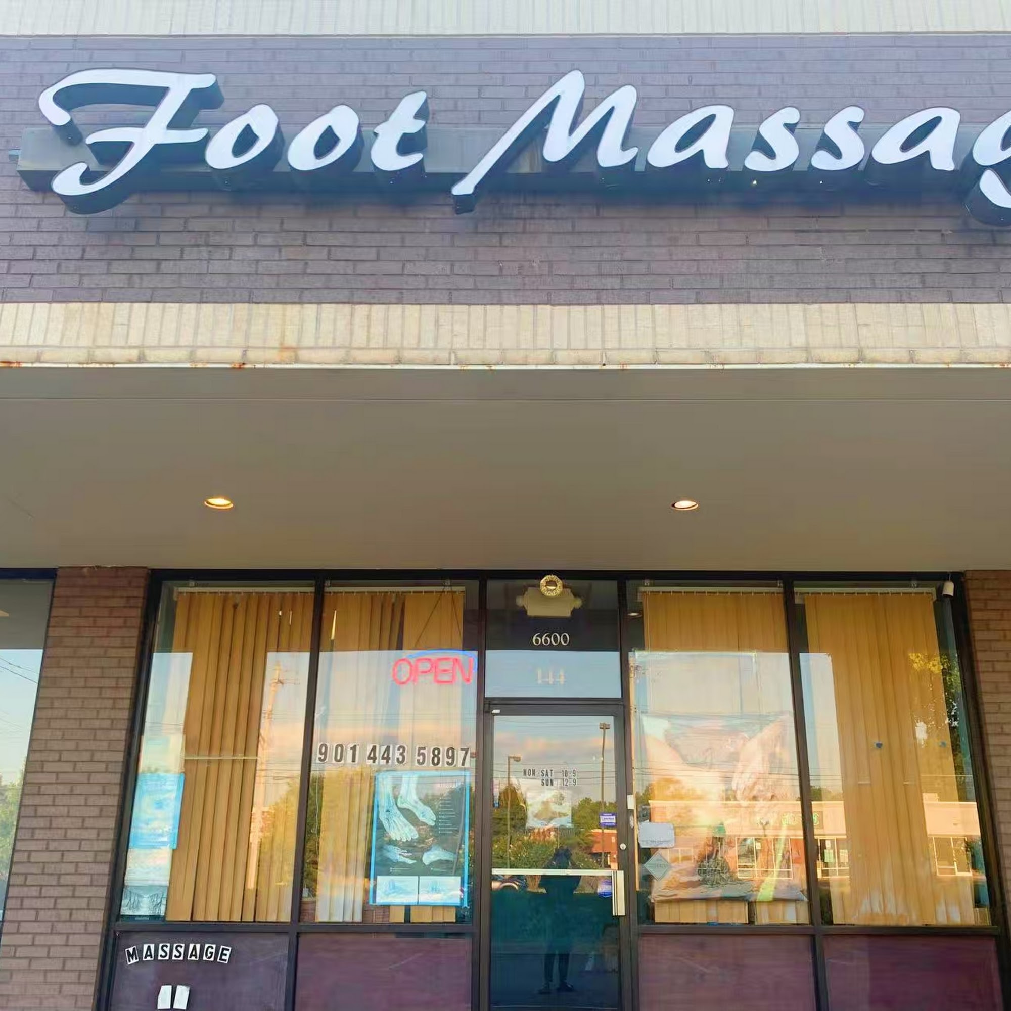 Eastern foot massage 6600 Stage Rd ste 144, Bartlett Tennessee 38134