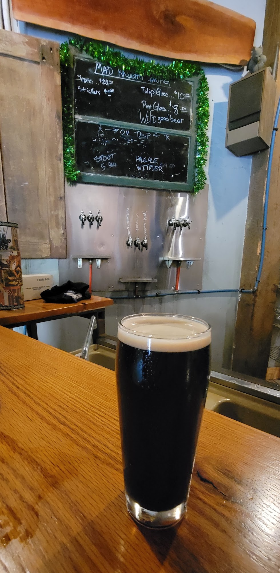 Mad Knight Brewing Company Menu