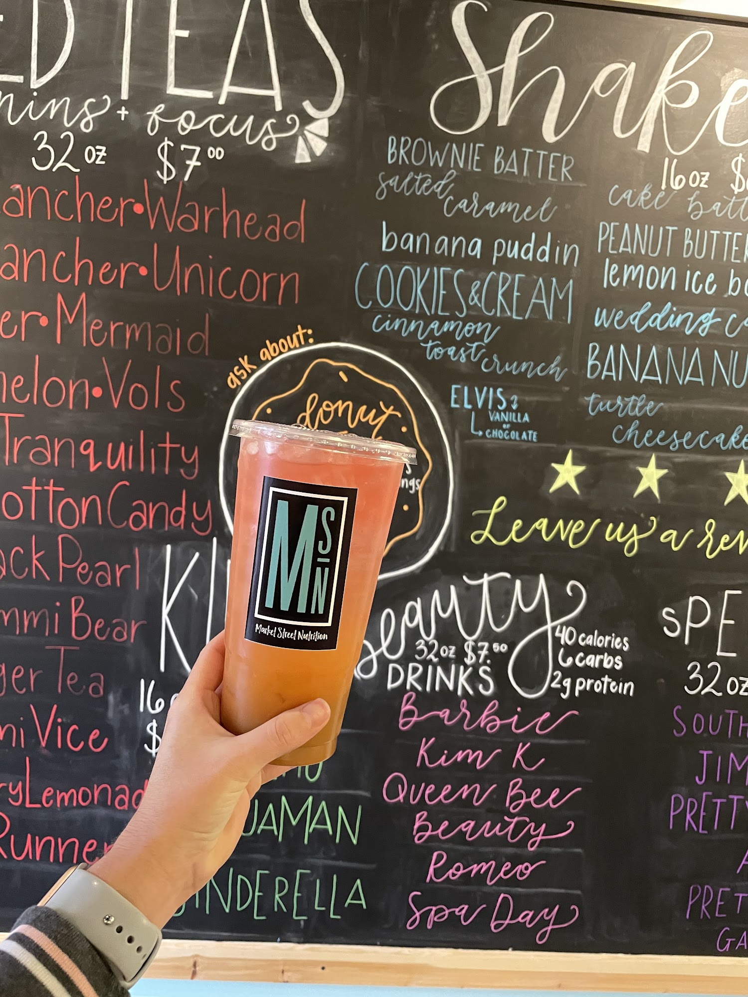Market Street Nutrition Menu