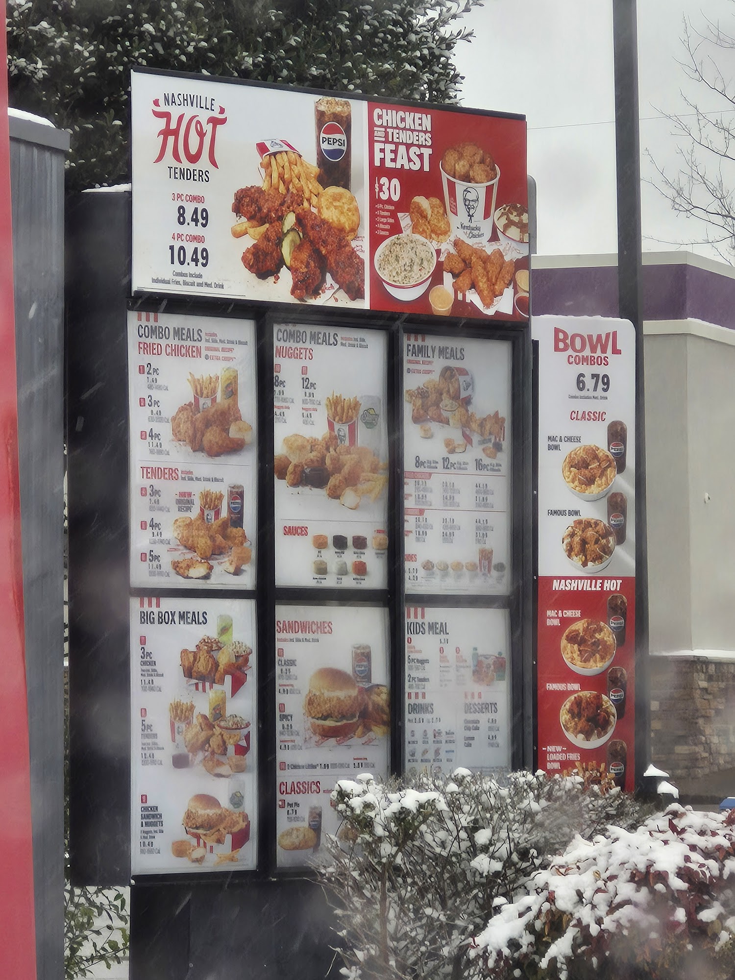 KFC Menu