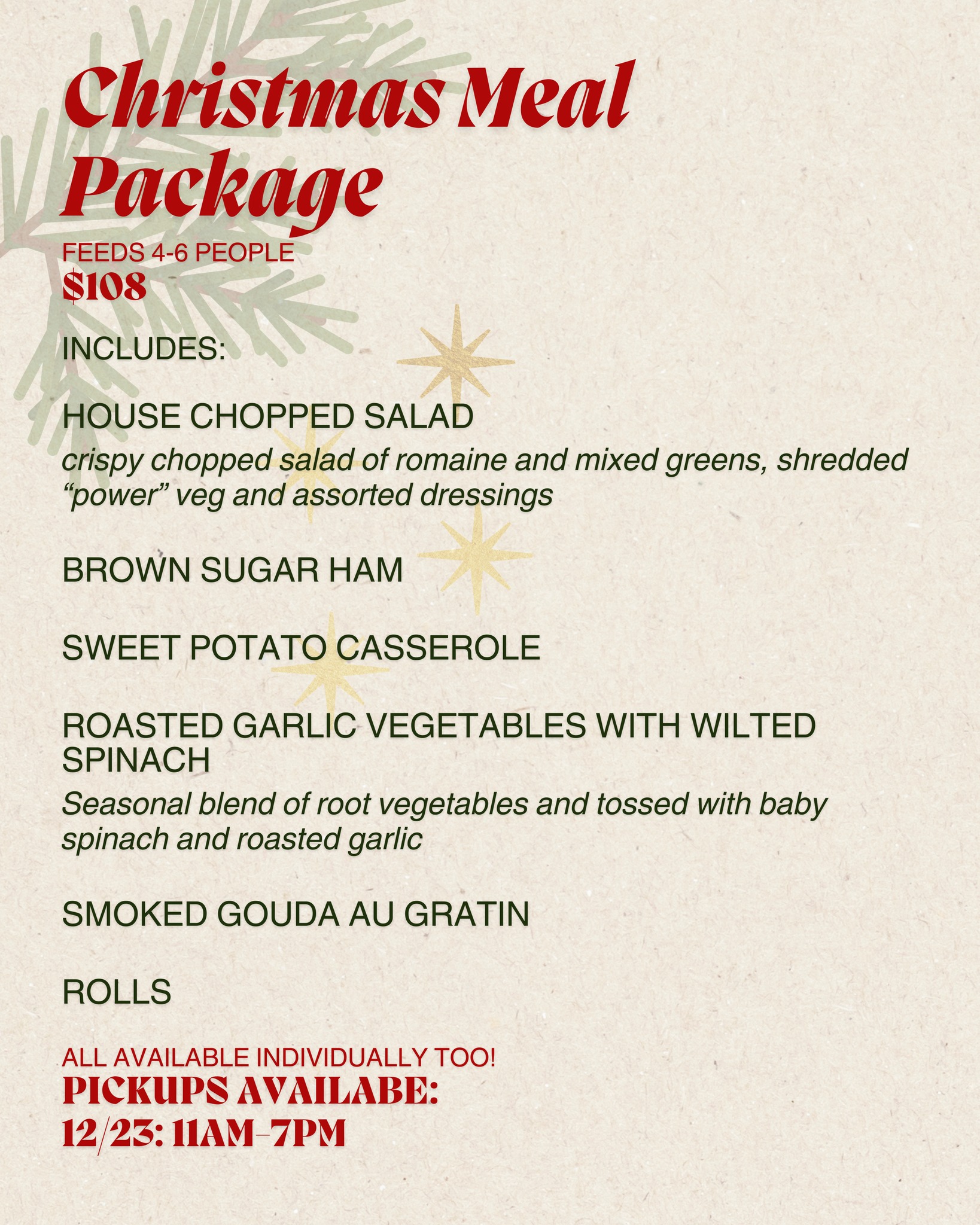 Impressions Catering Menu