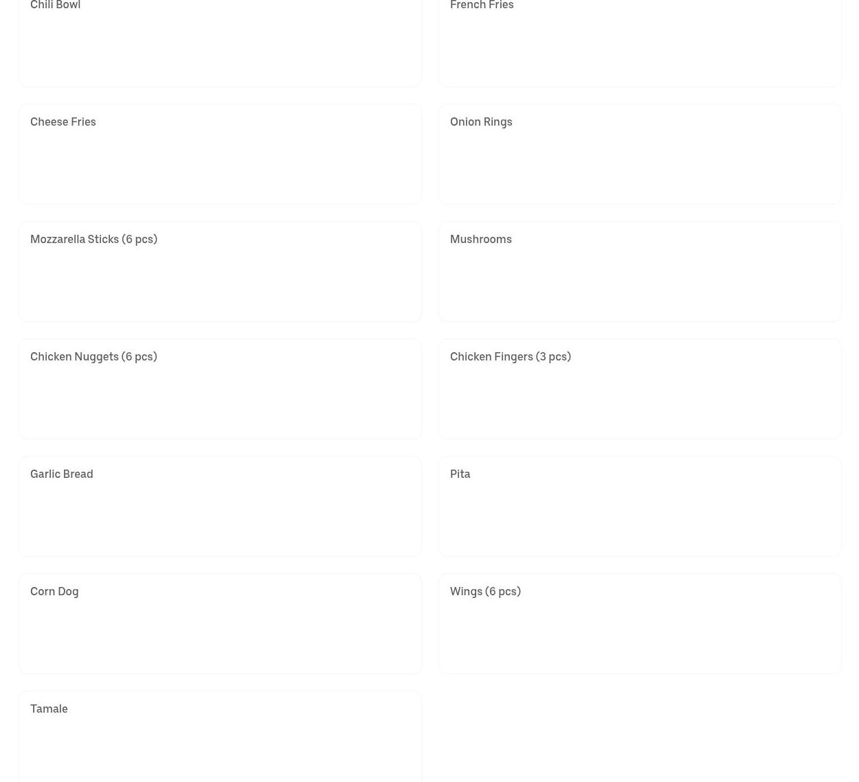 Planet Take N Bake Menu