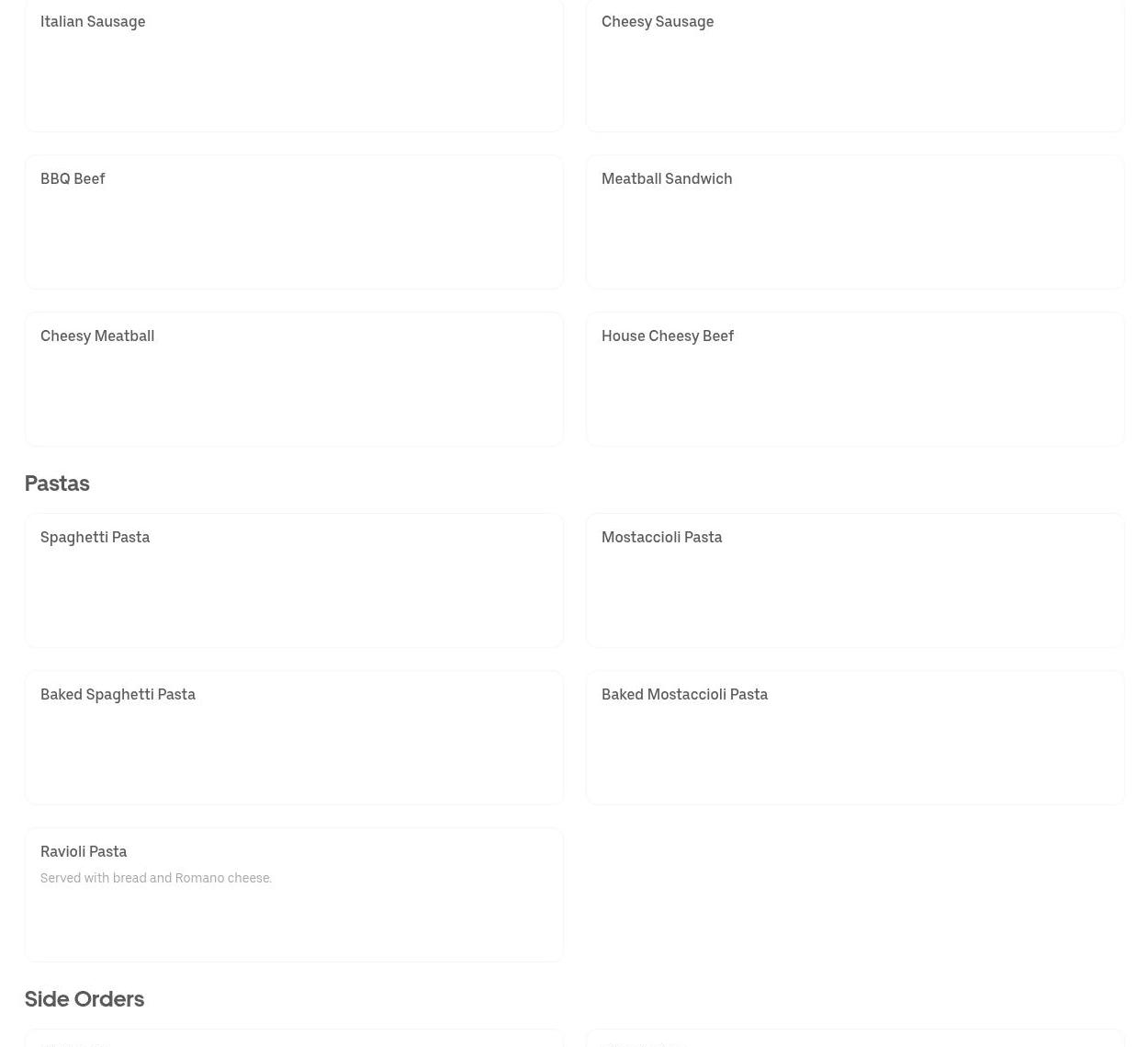 Planet Take N Bake Menu