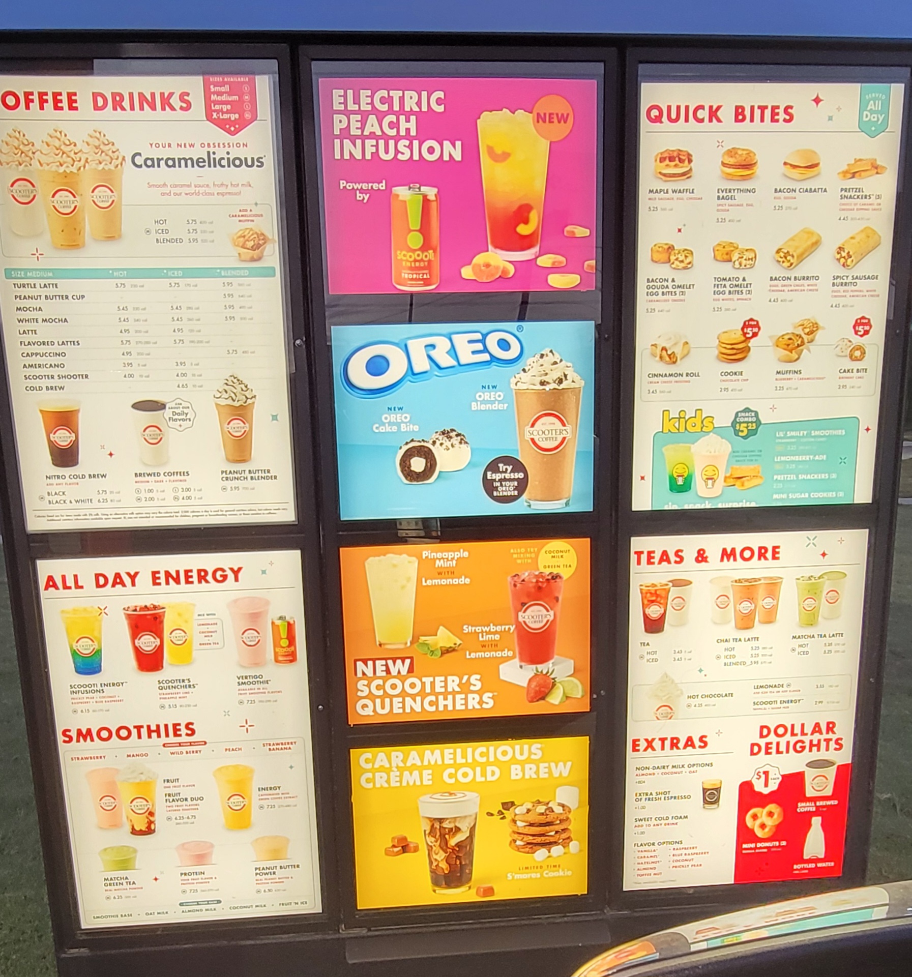 Scooter's Coffee Menu