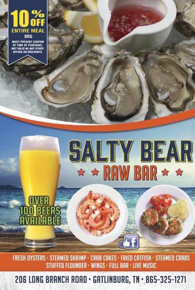 Salty Bear Menu
