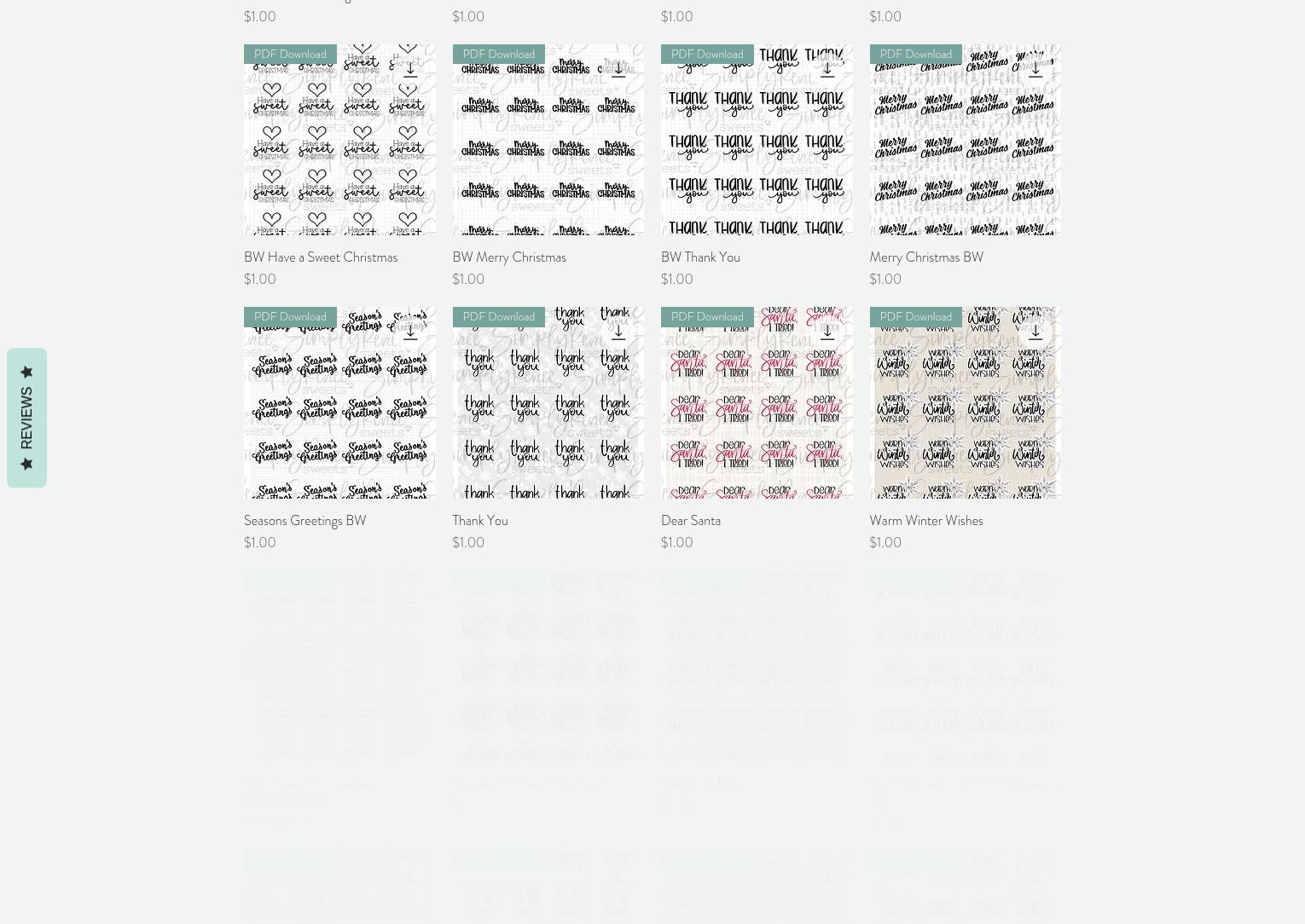 Simply Renee Sweets Menu