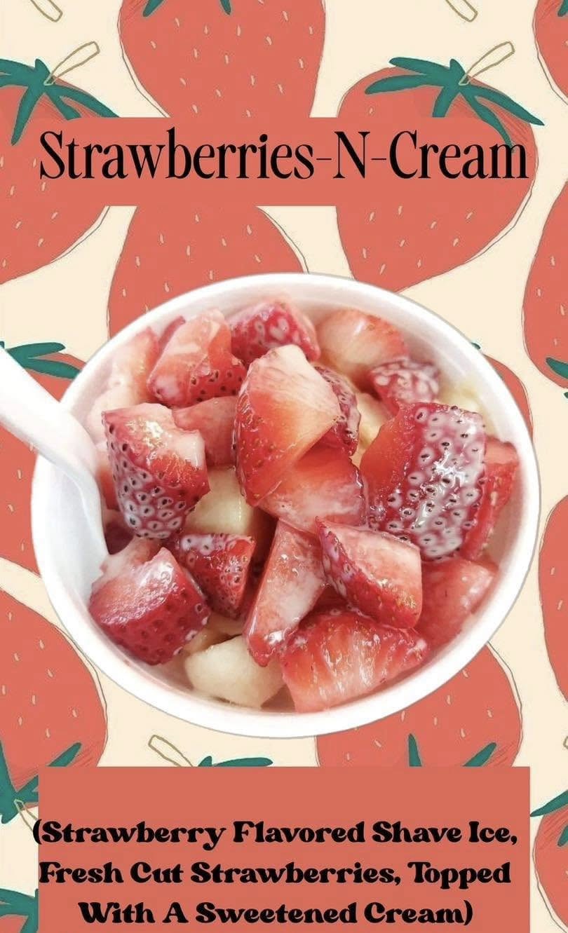 Mackies shave ice Menu