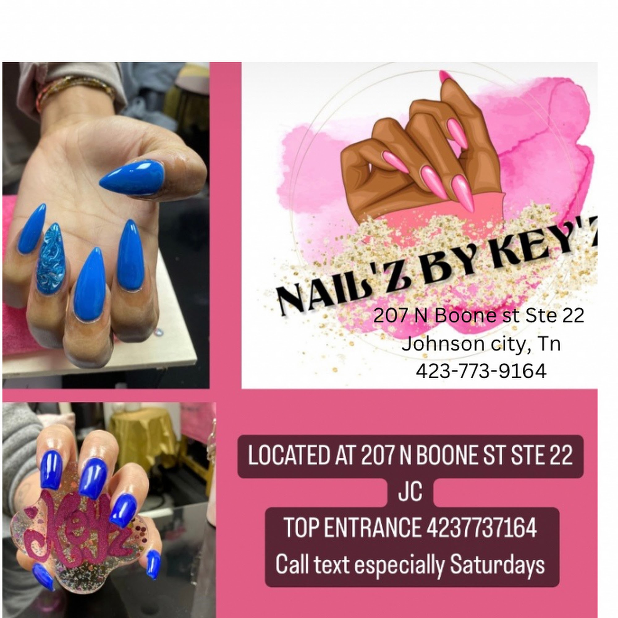 Nail'z By Key'z 207 N Boone St Ste 22, Johnson City Tennessee 37604