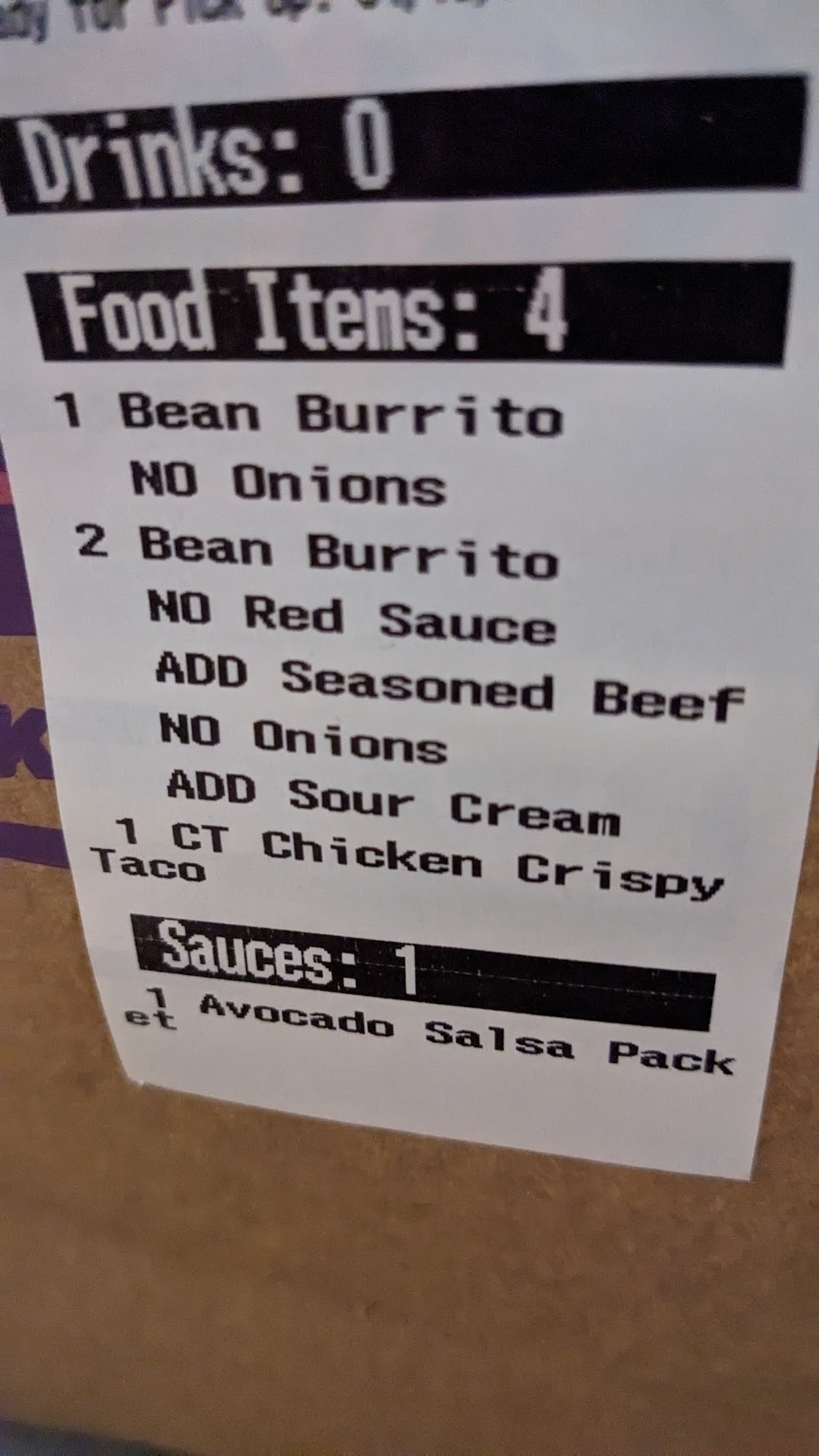 Taco Bell Menu