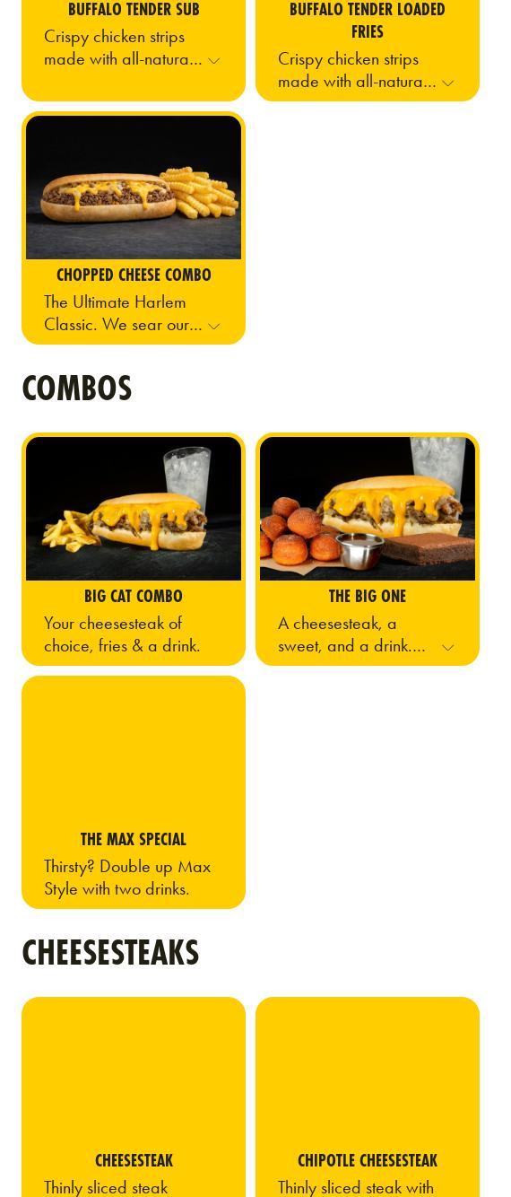 Pardon My Cheesesteak Menu