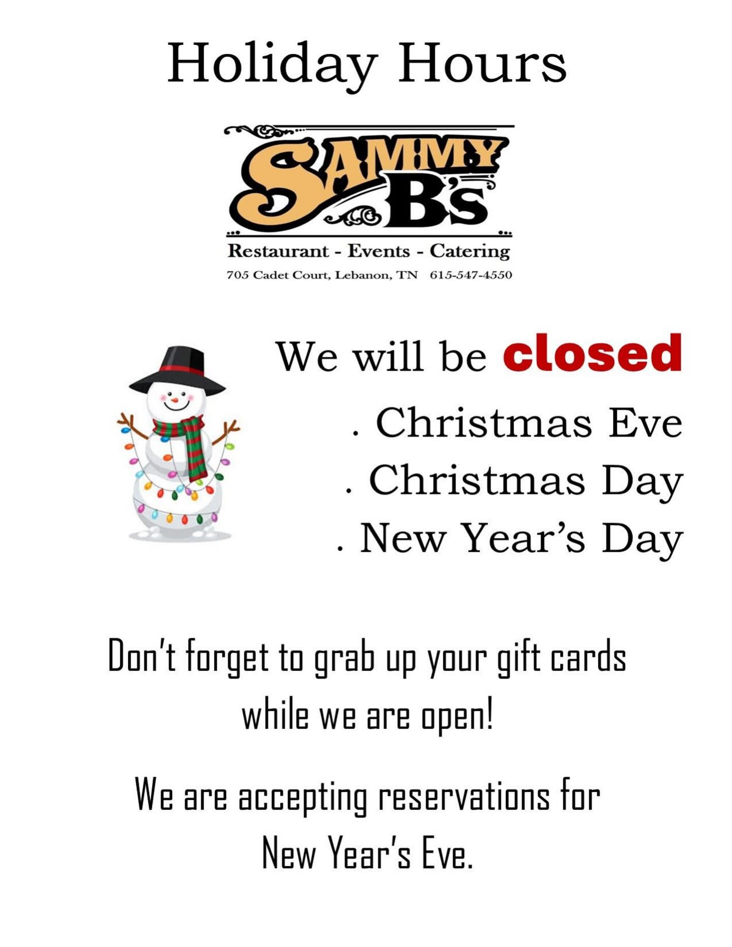 Sammy B's Restaurant and Catering Lebanon
