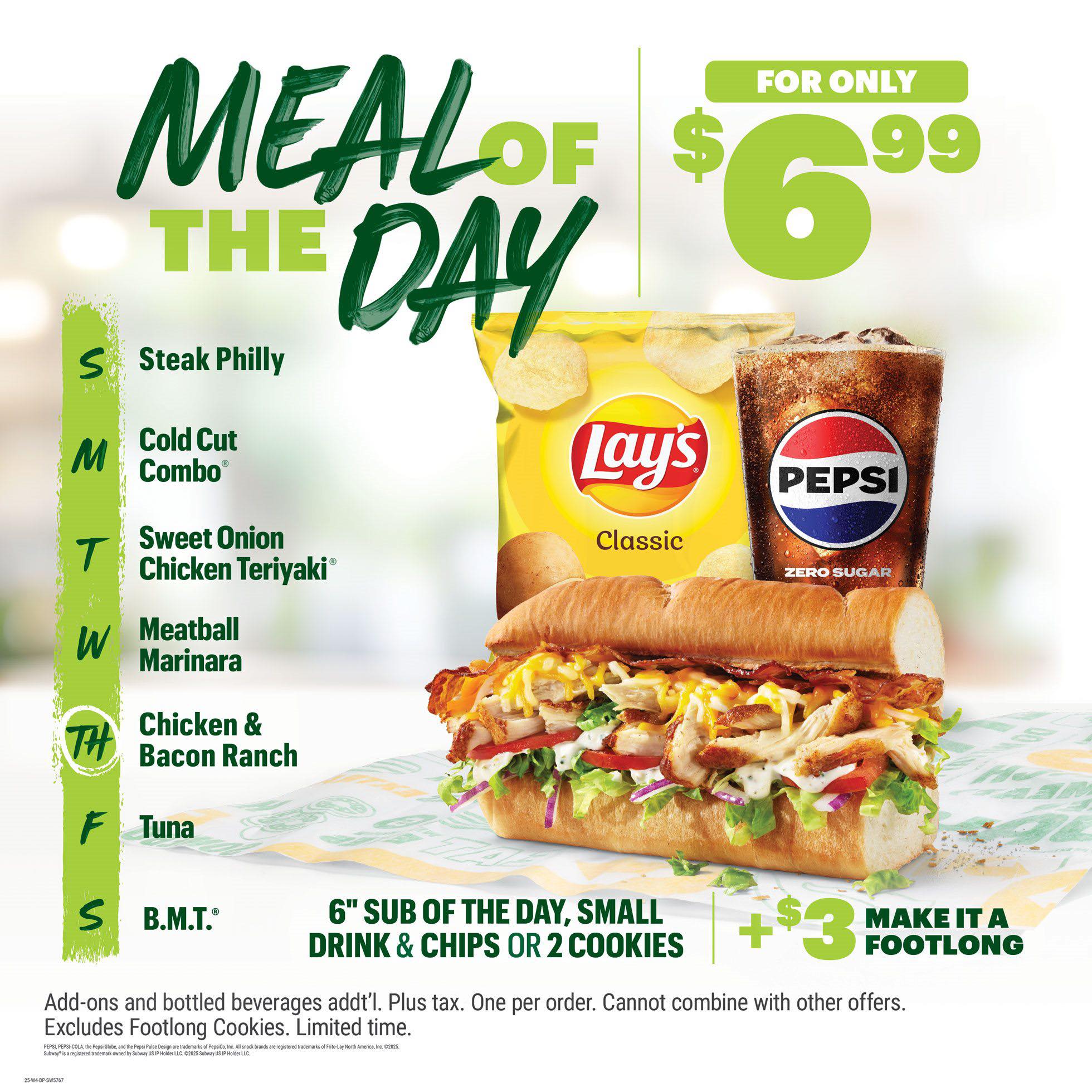 Subway Menu