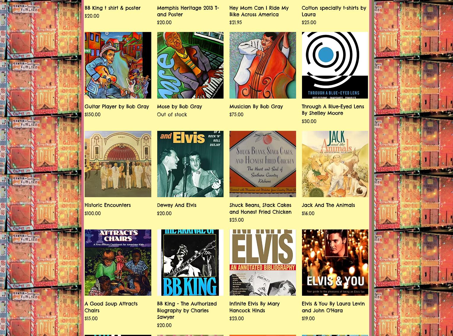 Center for Southern Folklore Menu