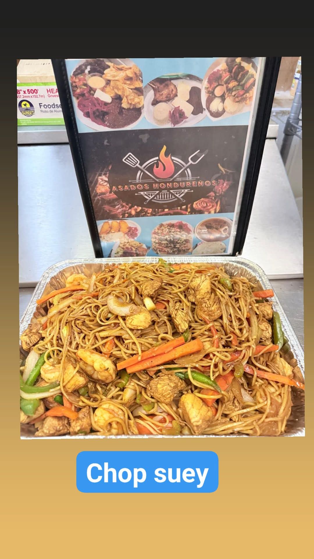 Asados hondureños Menu