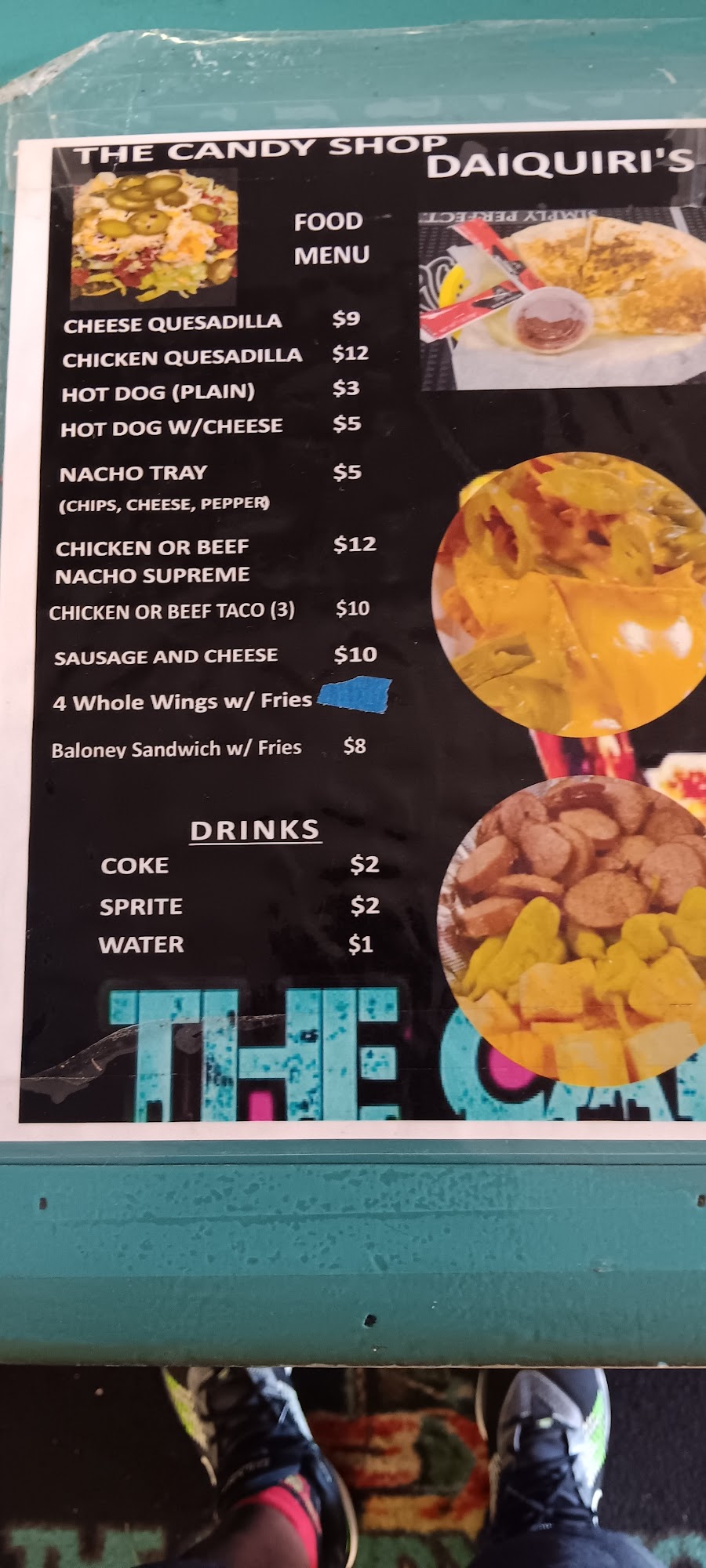 The Candy Shop Daiquiri’s Menu