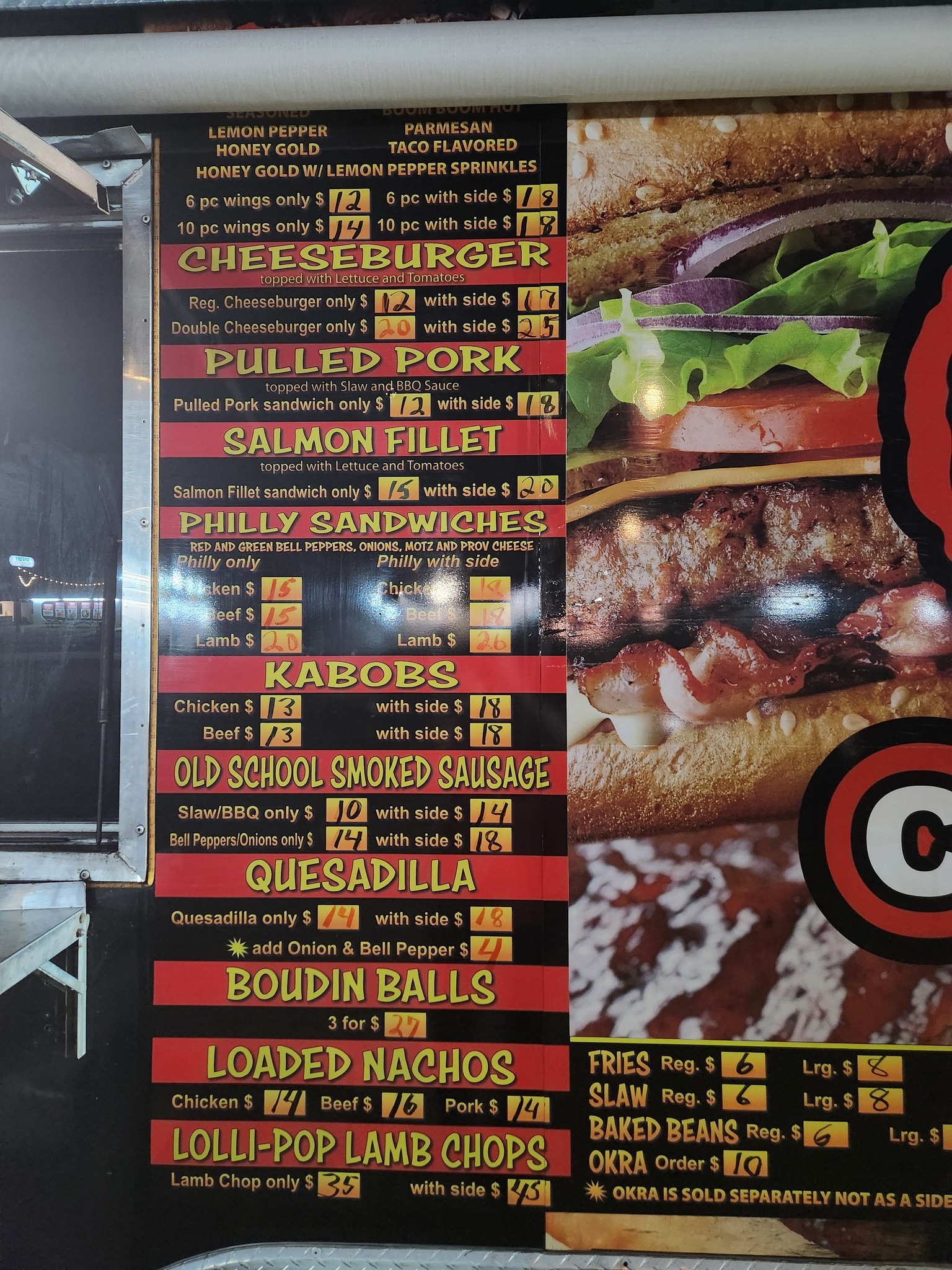 The Zone Restaurant Menu