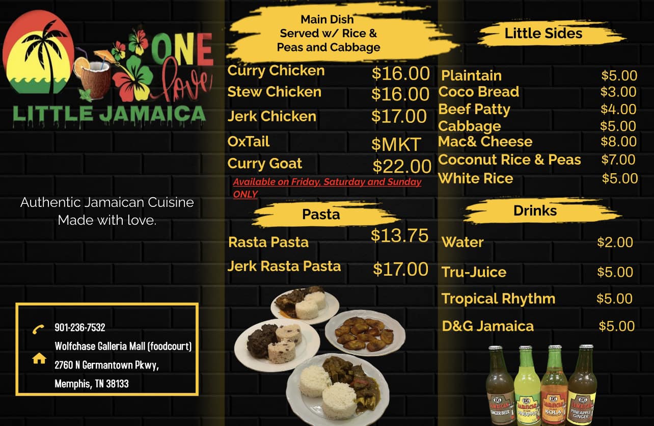 Little Jamaica Menu