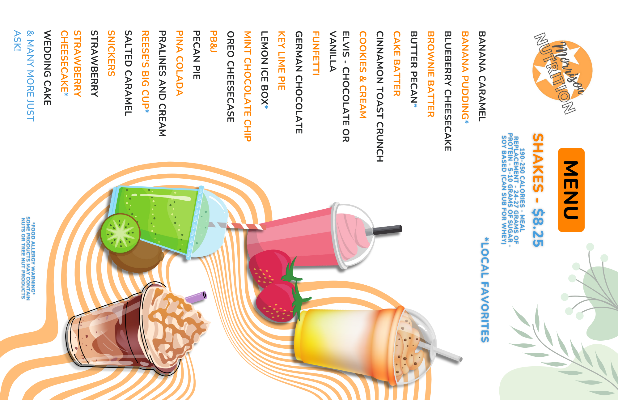 Morrison Nutrition Menu