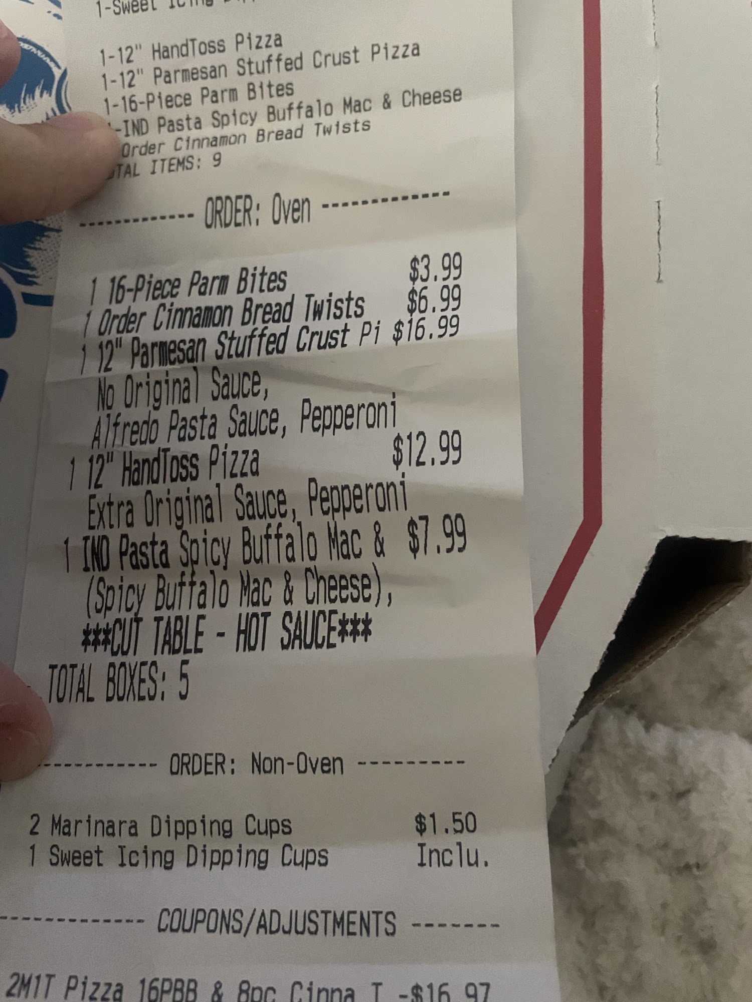 Domino's Pizza Menu